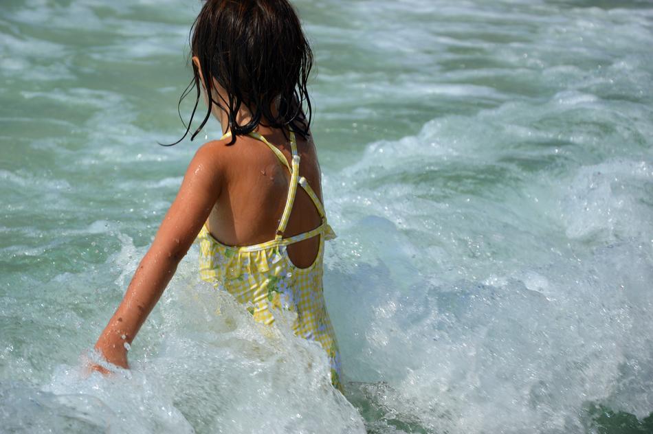 incredibly beautiful Child in water