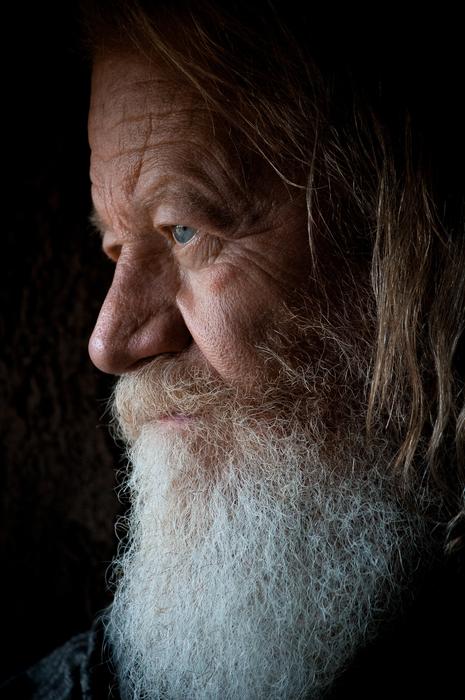 Close-Up photo of Beard Elderly