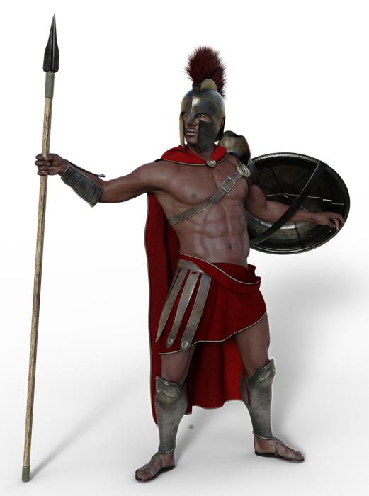 soldier sparta antique