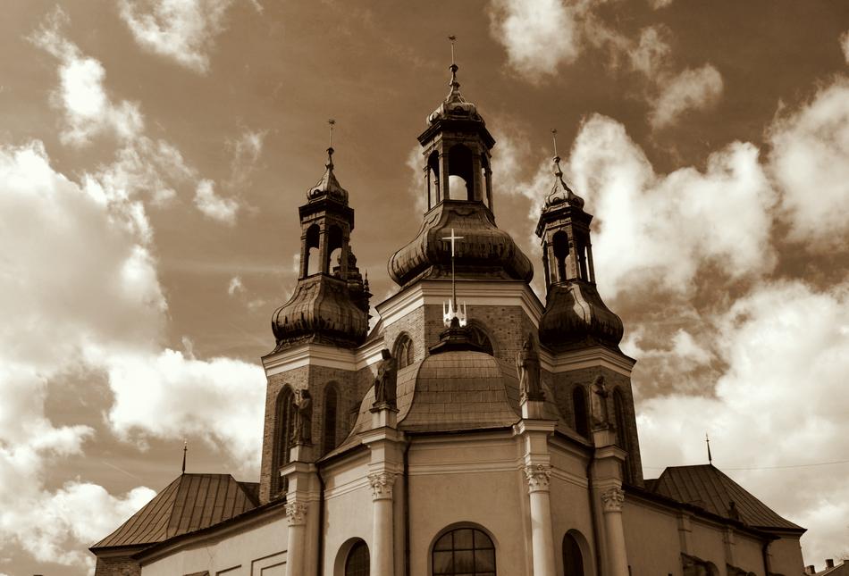 Cathedral in Poznan in Monochrome