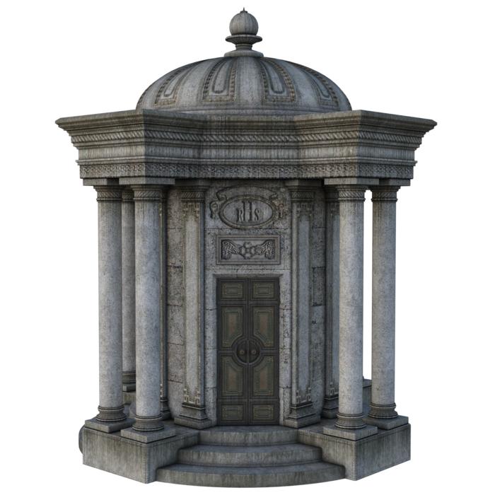 isolated medieval mansion