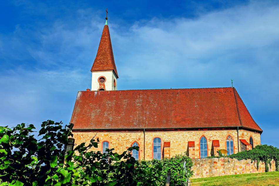 old Church on Kaiserstuhl Mountain, germany