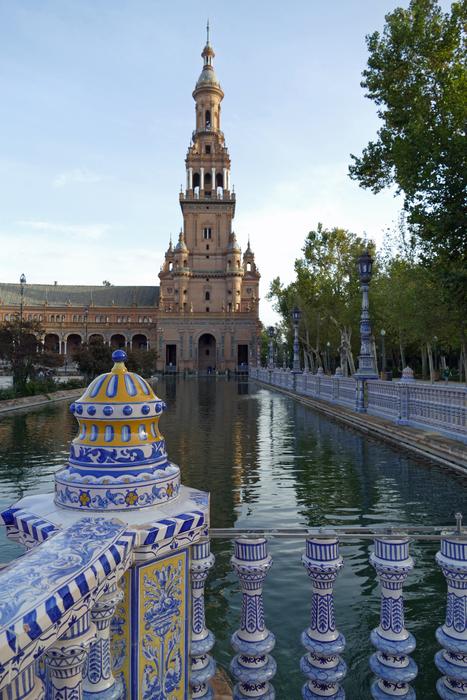 Plaza-De-Espana in Sevilla, Spain