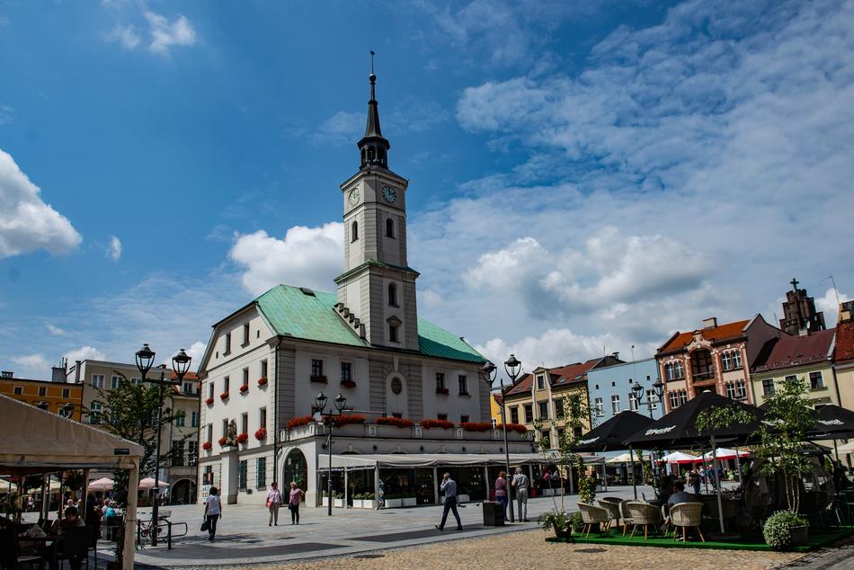 architecture of the old town of Gliwice