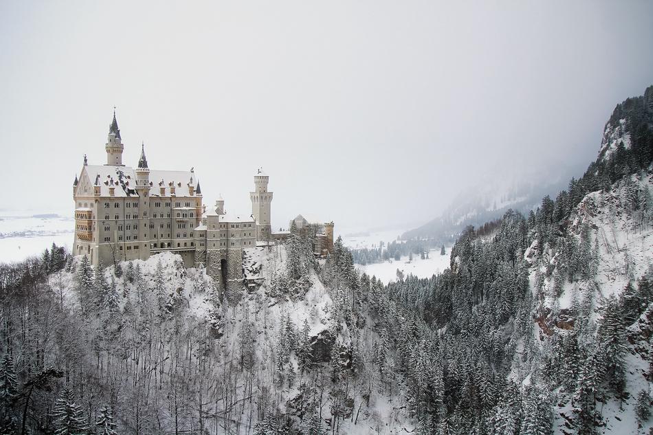 landscape of Neuschwanstein Germany Castle