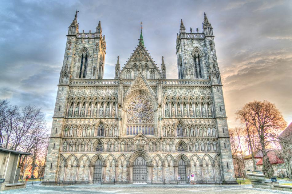 Nidaros Cathedral in Trondheim, Norway
