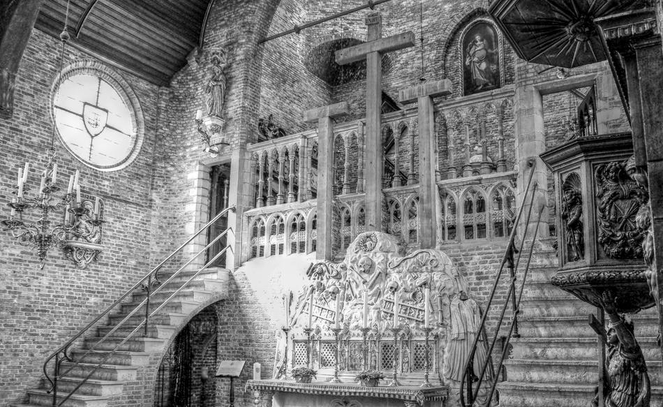 altar of Jeruzalemkerk, belgium, Brugge