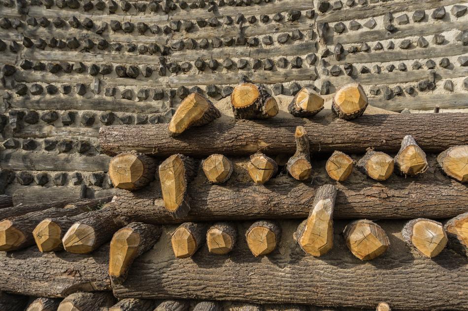 stones on the castle fortress