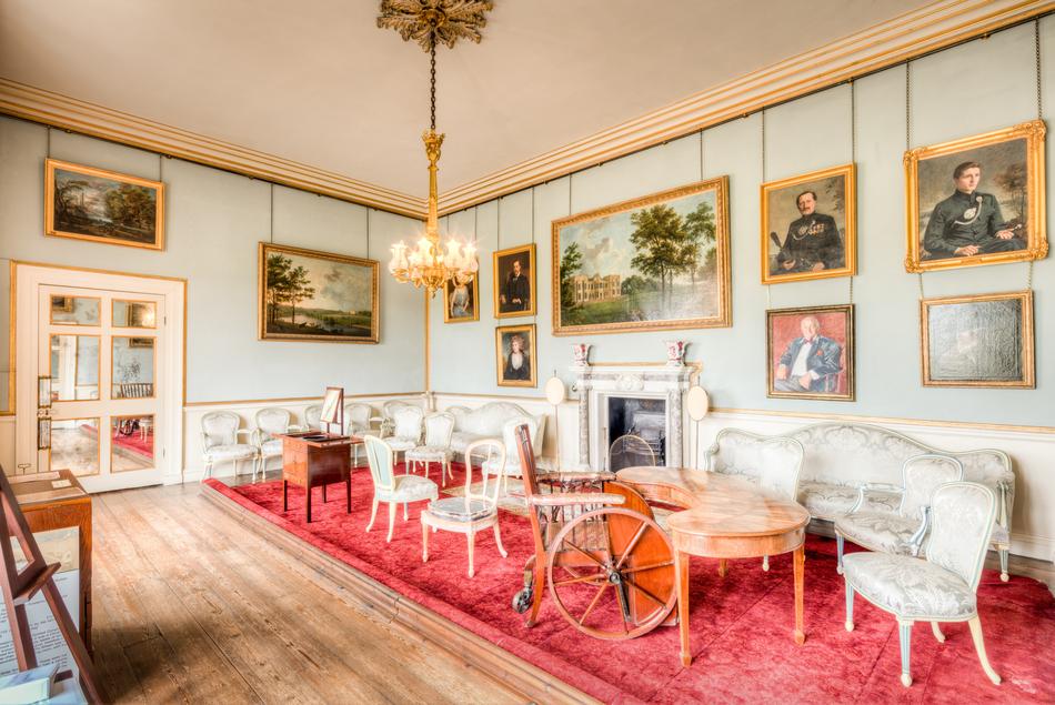 interior in the room in the palace