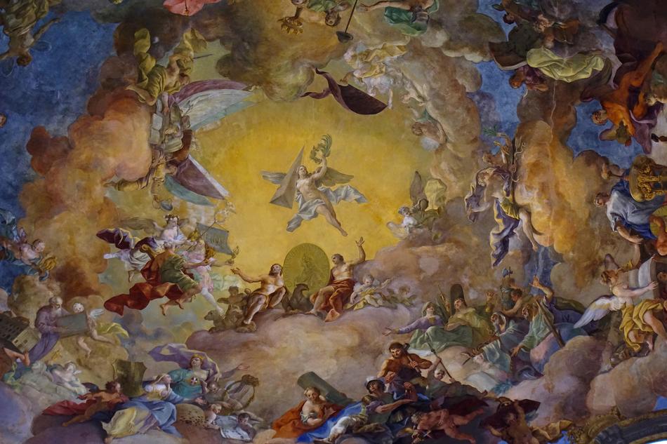 the picture on the wall in the ceremonial hall