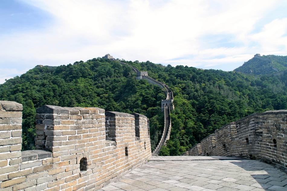 China’s Great Wall in summer