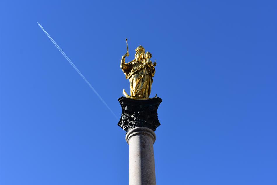 Mariensaule in Munich was the first column of this type built north of the Alps