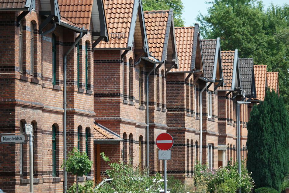 Photo of brick townhouses in Hanover