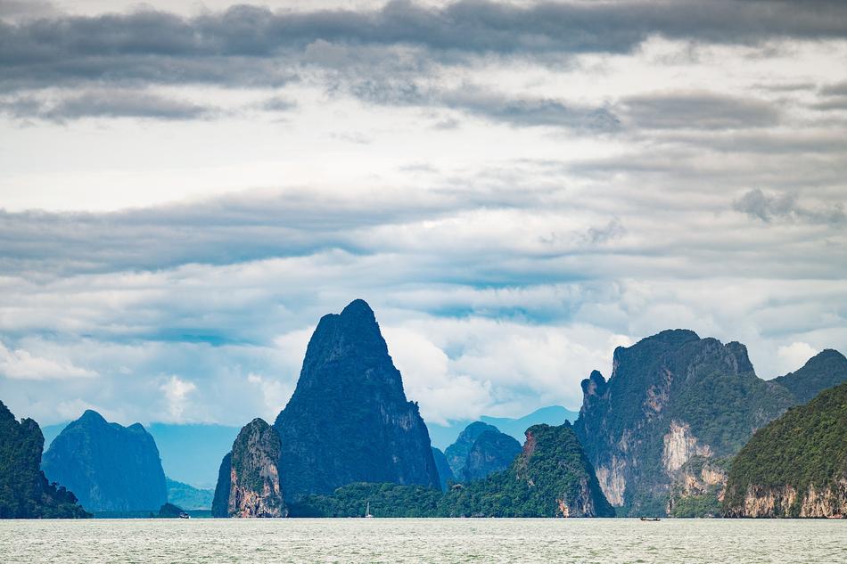 clouds over mountains in thailand