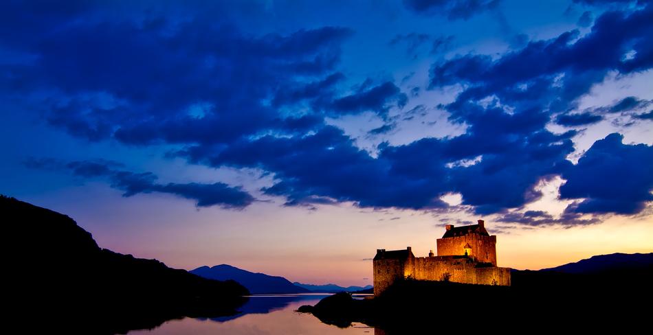 fortress on the shores of Lake Lochness, Scotland