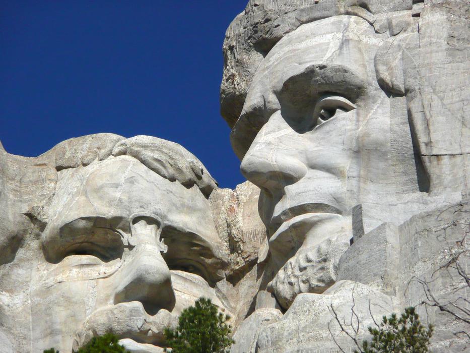 Mount Rushmore close-up