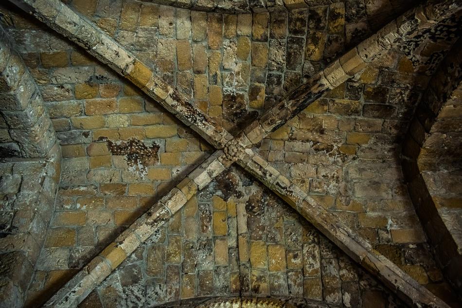 stone ceiling in a medieval church