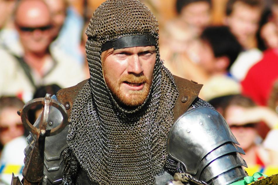 Tournament Clash in knightly armor