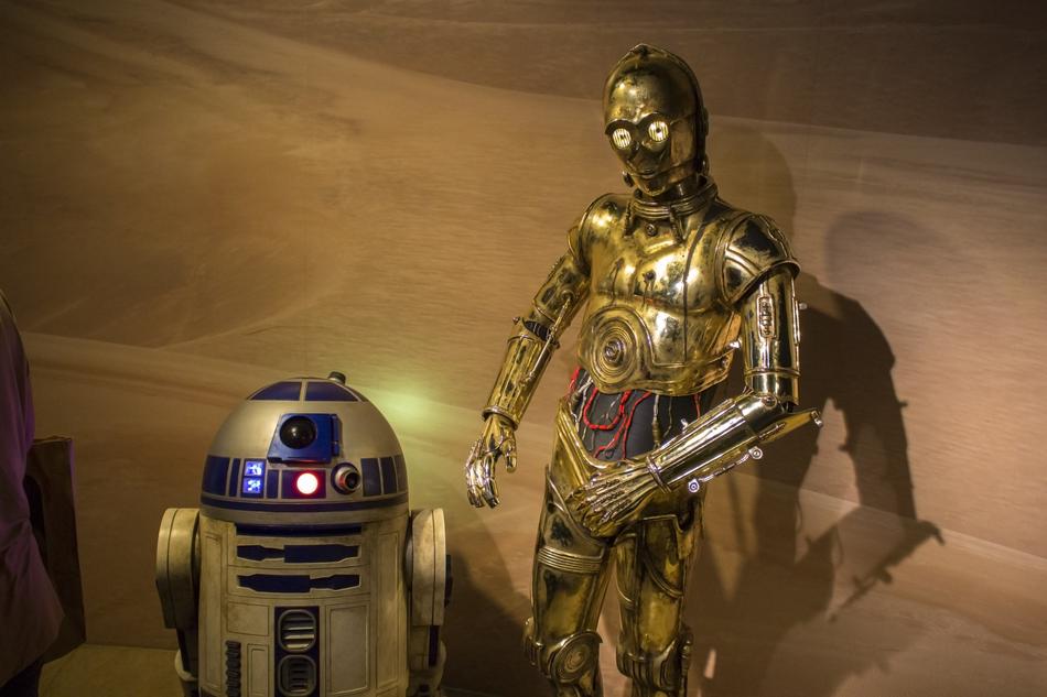 Star Wars C-3Po and r2d2 drawing