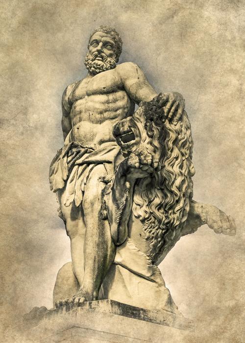 Hercules Sculpture drawing