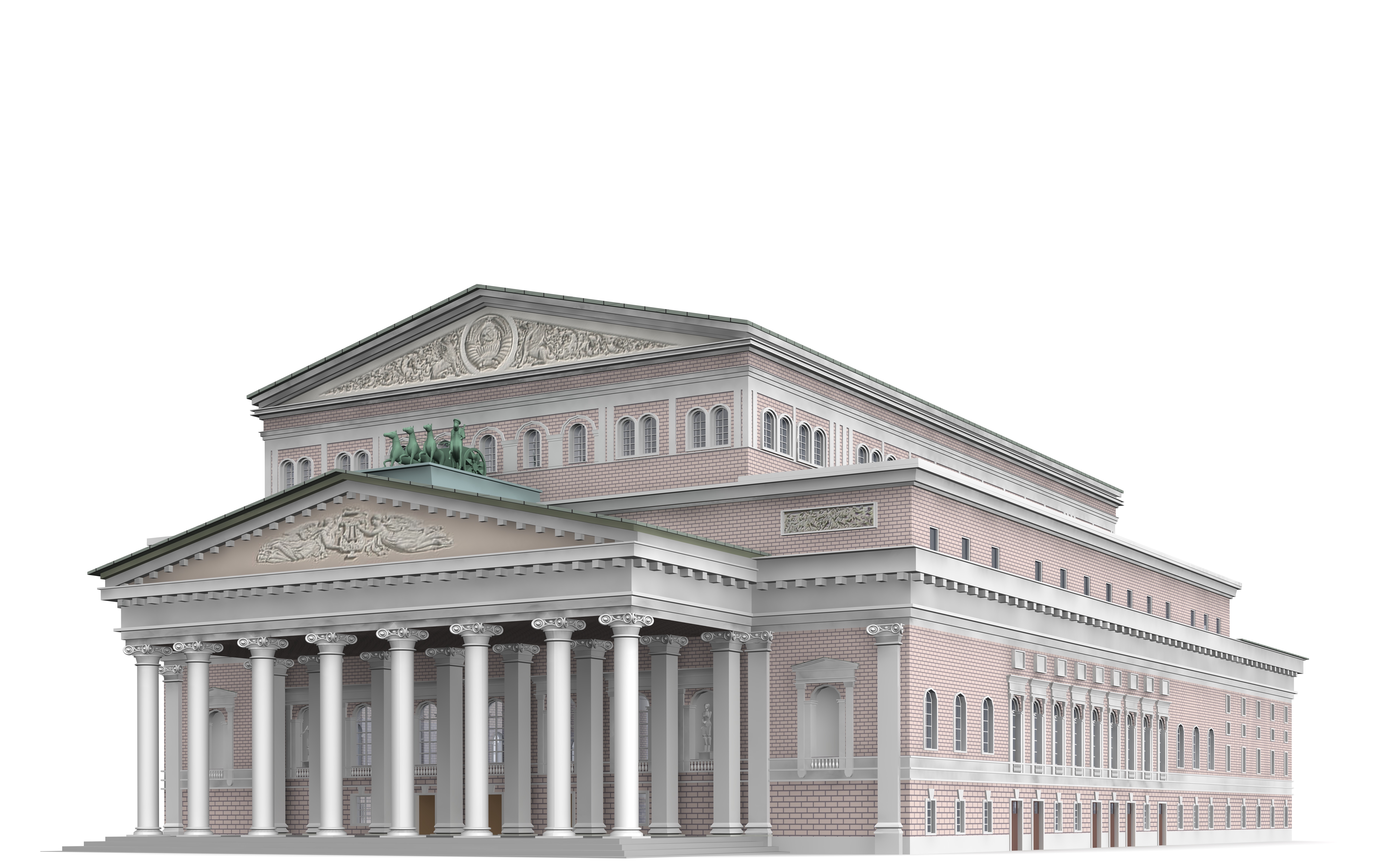 3d модель большого театра Москва