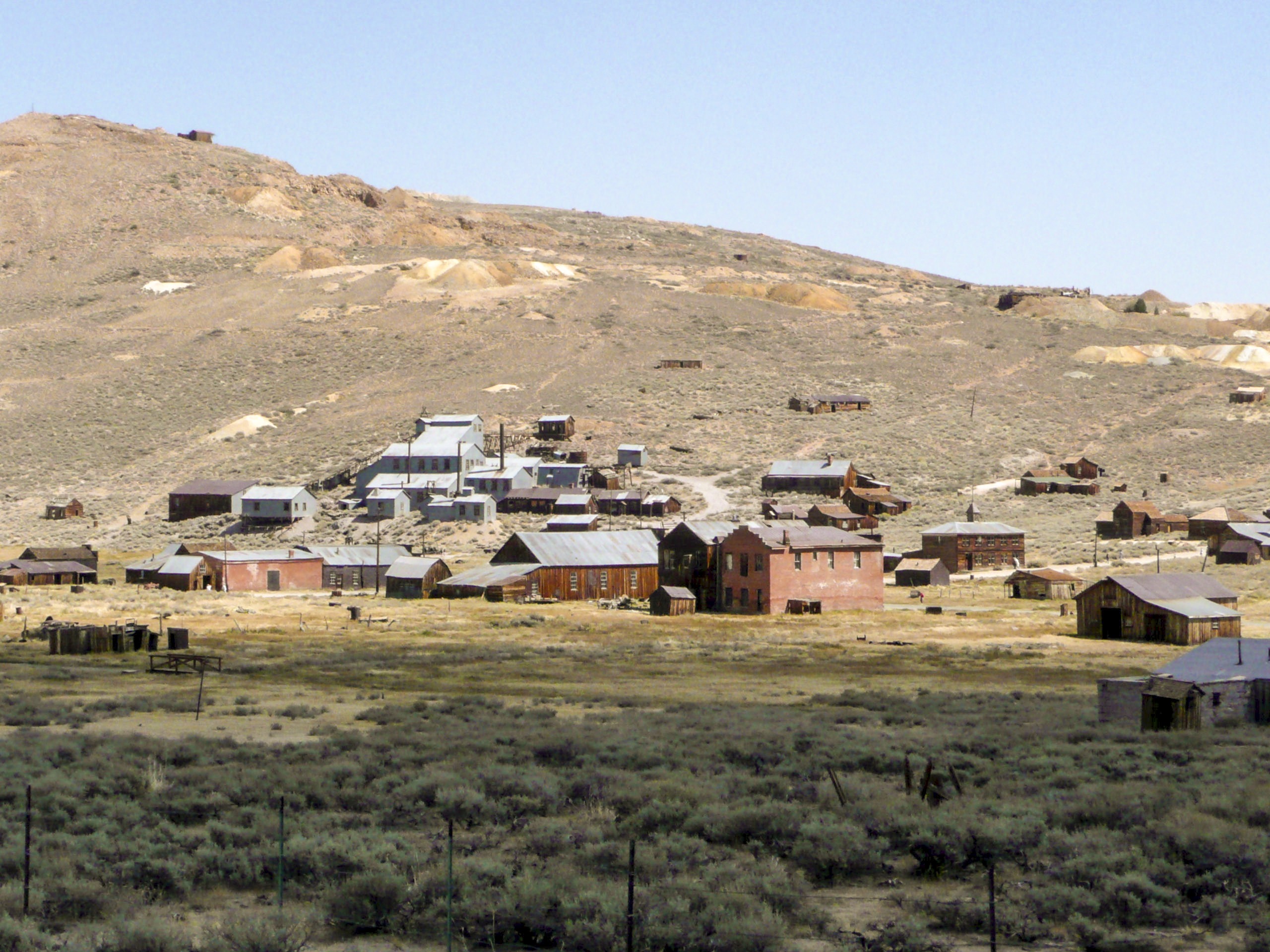 Panoramic View Of The Abandoned City Of Bodie In California Free Image 