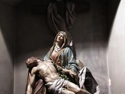 France St Michel Church statue