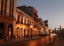 street in Havana in the evening, Cuba