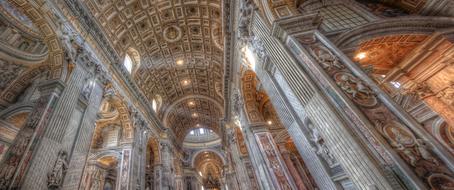 unusually beautiful Vatican Rome Italy