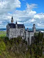 landscape of unusually beautiful Castle in Germany