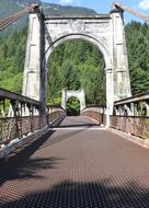 Beautiful Alexandra Bridge near the plants in British Columbia, Canada