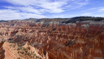 red Scenic Landscape