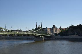 landscape of very beautiful bridge and River