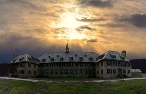 goodly Abbey Sunset Building