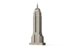 empire state building 3d drawing
