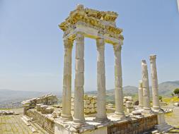 Ruins columns Ancient