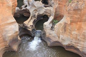 landscape of Potholes Rock and Water