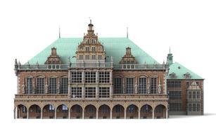 digital image of the town hall in Bremen, Germany
