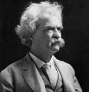 Mark Twain photo black and white