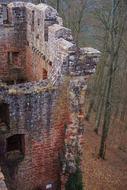 wall of old Ruined Castle