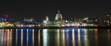 St Pauls Night City river
