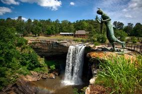 Noccaulula Alabama Waterfall