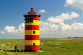Lighthouse Pilsumer yellow red