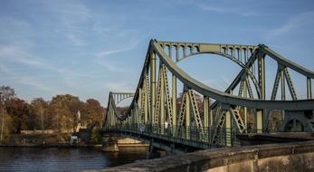 Glienicke Bridge across havel river, germany, berlin