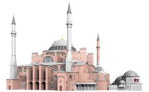 hagia sophia istanbul building drawing