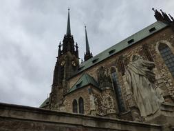 cathedral in the Czech Republic on a cloudy day