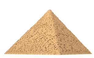 orange pyramids egypt drawing