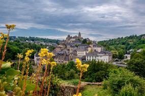 panorama of the old city in France
