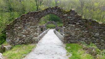 stone wall near the devil's bridge