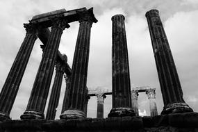 ruins of columns in portugal